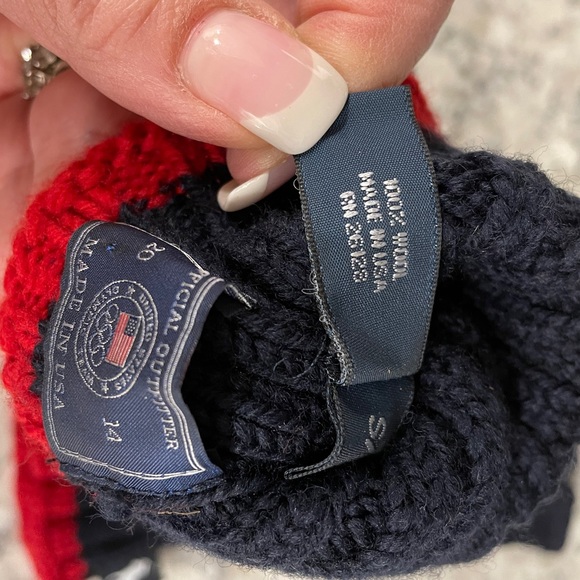 Vintage Ralph Lauren Official 2014 Olympic Wool Fingerless Team USA Gloves - Picture 6 of 7
